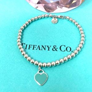 Deals for Tiffany Blue Heart Bracelet 
